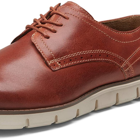 VOSTEY Men's Casual Leather Oxford - Picture 3 of 14